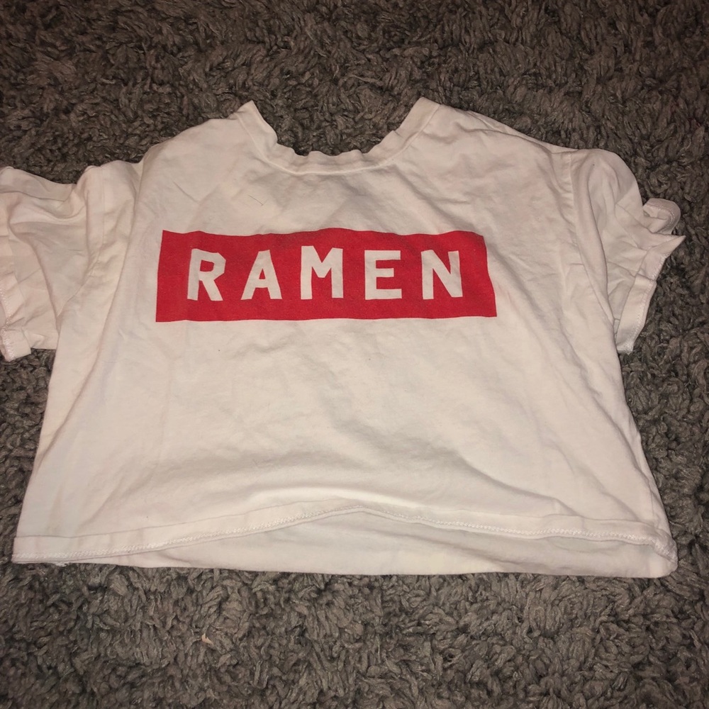Ramen cropped t shirt